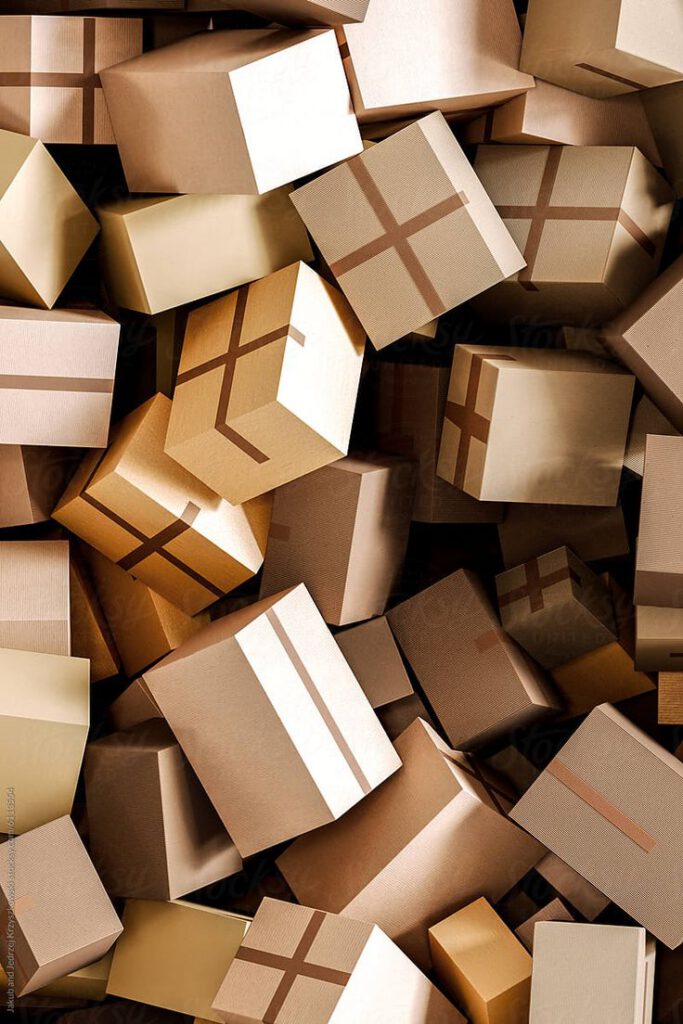 3d illustration of cargo background.